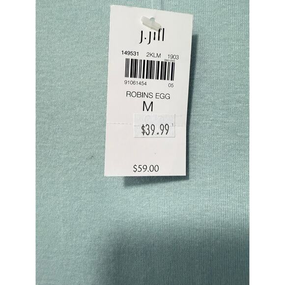 PureJill Top Women's Size M Medium Round Neck Sage Green New With Tags - Picture 6 of 7